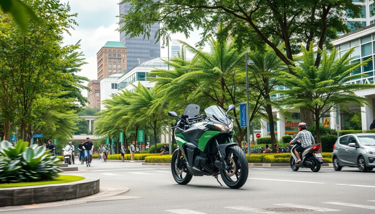 Benefits of eco-friendly motorcycles in urban environments